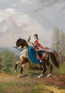 The Falconess by Wilhelm Beckmann