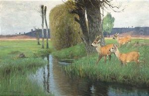 Truber Fruhlingsmorgen by Wilhelm Friedrich Kuhnert