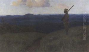 Askari Auf Der Wacht by Wilhelm Friedrich Kuhnert
