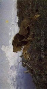 Lions At Dusk Lions At Dusk