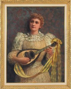 Portrait Of A Lady With A Mandolin
