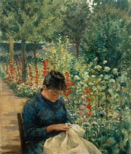 The Garden Of Giverny by James Carroll Beckwith