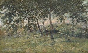 Laitiere Au Coucher Du Soleil
