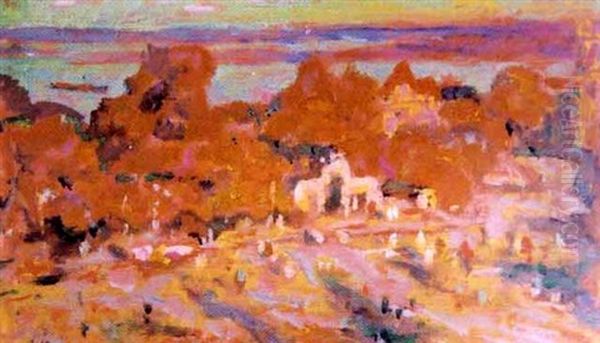 Paysage Au Couchee De Soleil - view 1