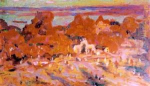 Paysage Au Couchee De Soleil by Arkhip Ivanovich Kuindzhi