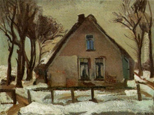 Farm In A Winter Landscape - view 1