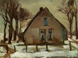 Farm In A Winter Landscape Farm In A Winter Landscape