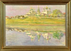 Russische Kathedrale Am See by Ivan Semionovich Kulikov