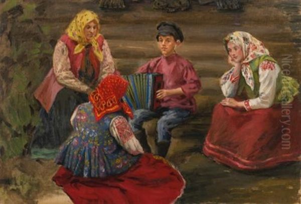 The Accordion Player - view 1