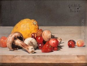 Stilleben Med Citron, Svamp Och Bar by Axel Henrik Kulle