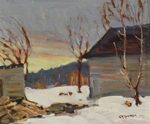 Farm In Winter by George Arthur Kulmala