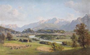 Panoramablick Von Maria Plain Auf Salzburg by Franz Kulstrunk