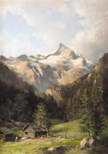 Almhutte Mit Blick Auf Den Watzmann