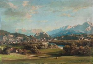 Panoramablick Von Maria Plain Auf Salzburg