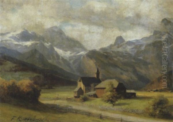 Landkapelle, Im Hintergrund Gebirgmassiv - view 1