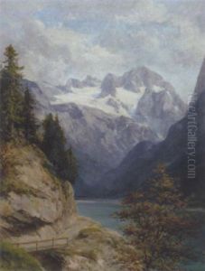 Gosausee Mit Blick Auf Dachstein by Franz Kulstrunk