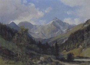 Gebirgstal by Franz Kulstrunk