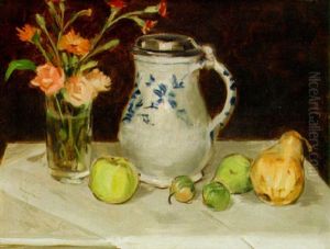 Stilleben Med Frukt Och Krus
