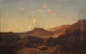 Zwei Fischer In Felsiger Kustenlandschaft (dalmatien/montenegro)
