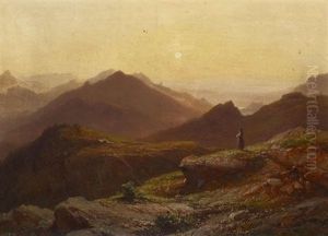 Abendstimmung Im Gebirge. Der Schafberg Bei Ischl