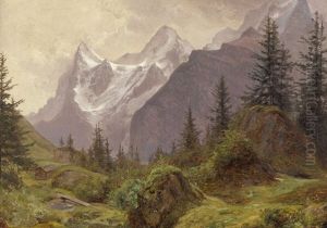 Eiger, Monch Und Jungfrau Von Murren Aus Gesehen