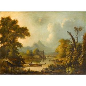 Extensive Landscape With Boaters