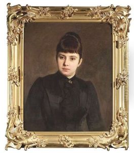 Bildnis Einer Dame Im Schwarzen Kleid Als Bruststuck Bildnis Einer Dame Im Schwarzen Kleid Als Bruststuck