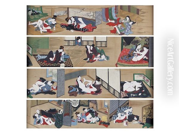 Shunga Scroll - view 1