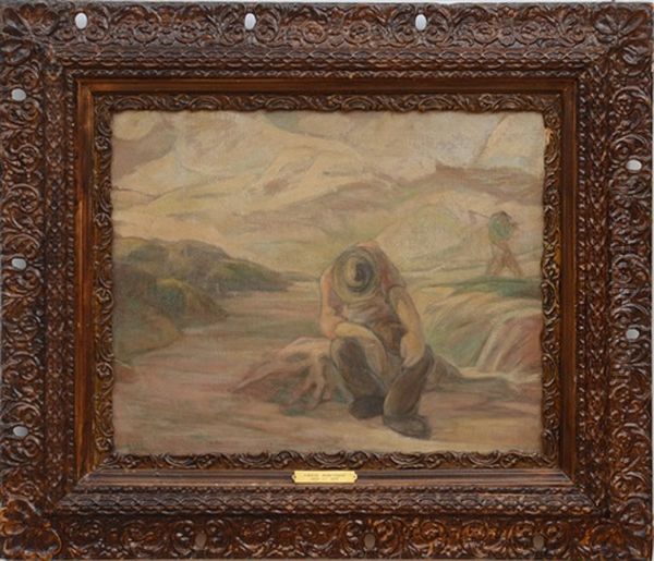 Landscape With Man Resting - view 1