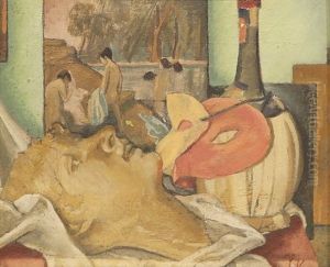 Still Life With Masks by Yasuo Kuniyoshi