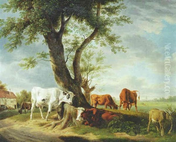 Paisaje De Campo Con Vacas - view 1