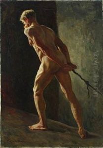 Study Of Male Model by Caesar Kunwald