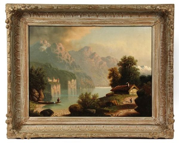 Alpine Lake Scene - view 1
