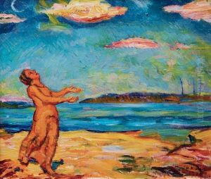 On The Beach On Hiddensee by Hugo Kunz