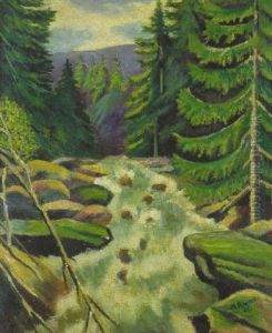 Waldlandschaft by Hugo Kunz