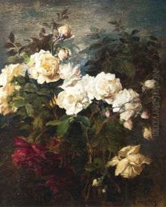 White Roses by Ludwig Adam Kunz