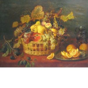 Still Life Of Fruit In A Basket