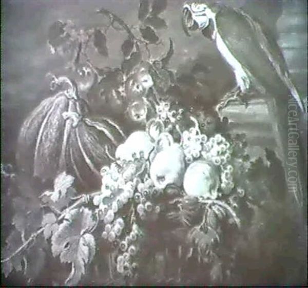 Fruchtestilleben Mit Papagei - view 1