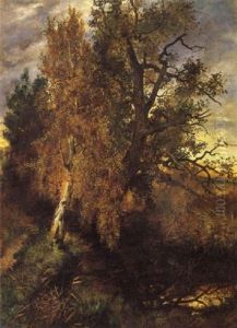 Herbstliche Moorlandschaft by Ludwig Adam Kunz