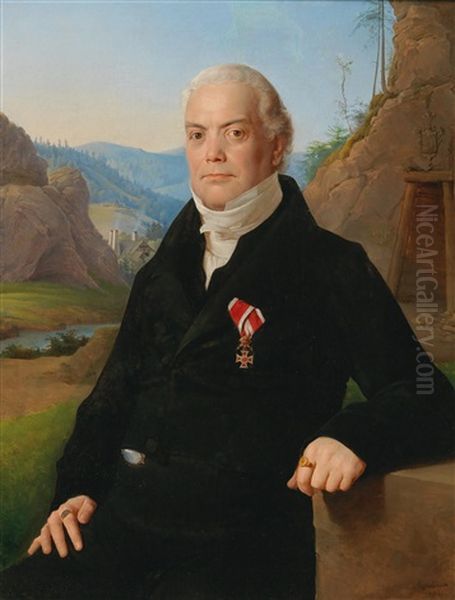 Portrait Of Johann Nepomuk Stephan Von Sacher With The Order Of Leopold - view 1