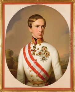 Portrait De Francois-joseph Ier D"autriche En Buste, (1830-1916)