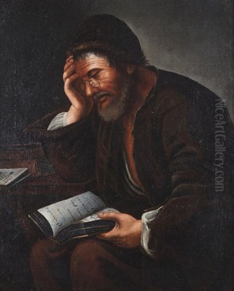 Portrait Of A Man In Profile - view 1