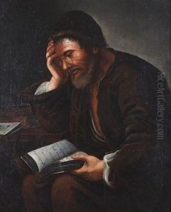 Portrait Of A Man In Profile by Johann (Jan) Kupetzki