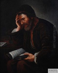 Lesender Gelehrter by Johann (Jan) Kupetzki