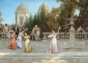 Departure Of The Guests by Francesco Beda
