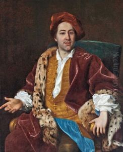 Nemesur Portreja Hermelines Palastban by Johann (Jan) Kupetzki