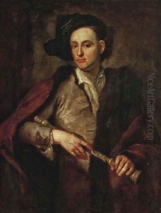 Portrait Of A Gentleman, Holding A Flute