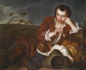 Bildnis Eines Vaters Mit Seiner Tochter In Einer Landschaft Bildnis Eines Vaters Mit Seiner Tochter In Einer Landschaft