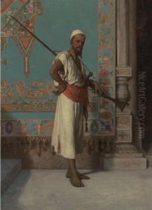 Egyptian With His Rifle by Francesco Beda