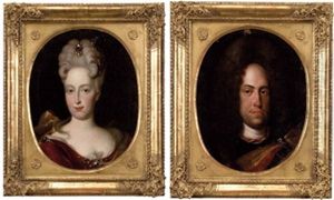 Jugendbildnis Des Spateren Kaiser Karl Vi. (+ Bildnis Seiner Gemahlin Elisabeth Christine Von Braunschweig- Wolfenbuttel; Pair) by Johann (Jan) Kupetzki